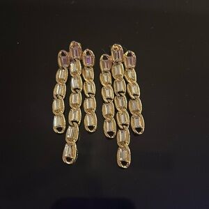 gold dangle earring